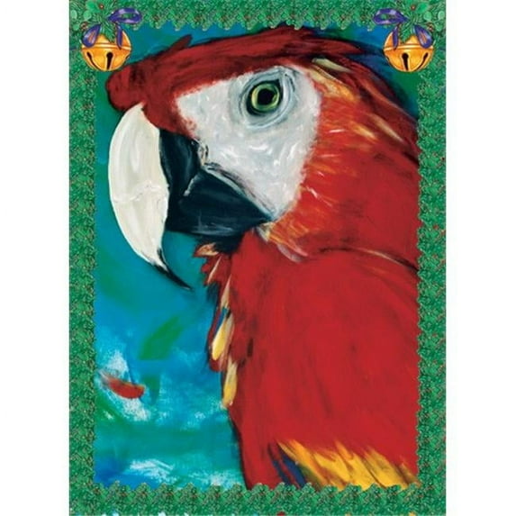 Macaw Portrait Holiday Bird Christmas Boxed Cards - Pack of 10
