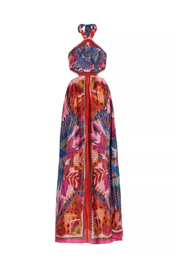 floor length blue floral dress Floral Embroidered Sequin Gown – Monique Lhuillier