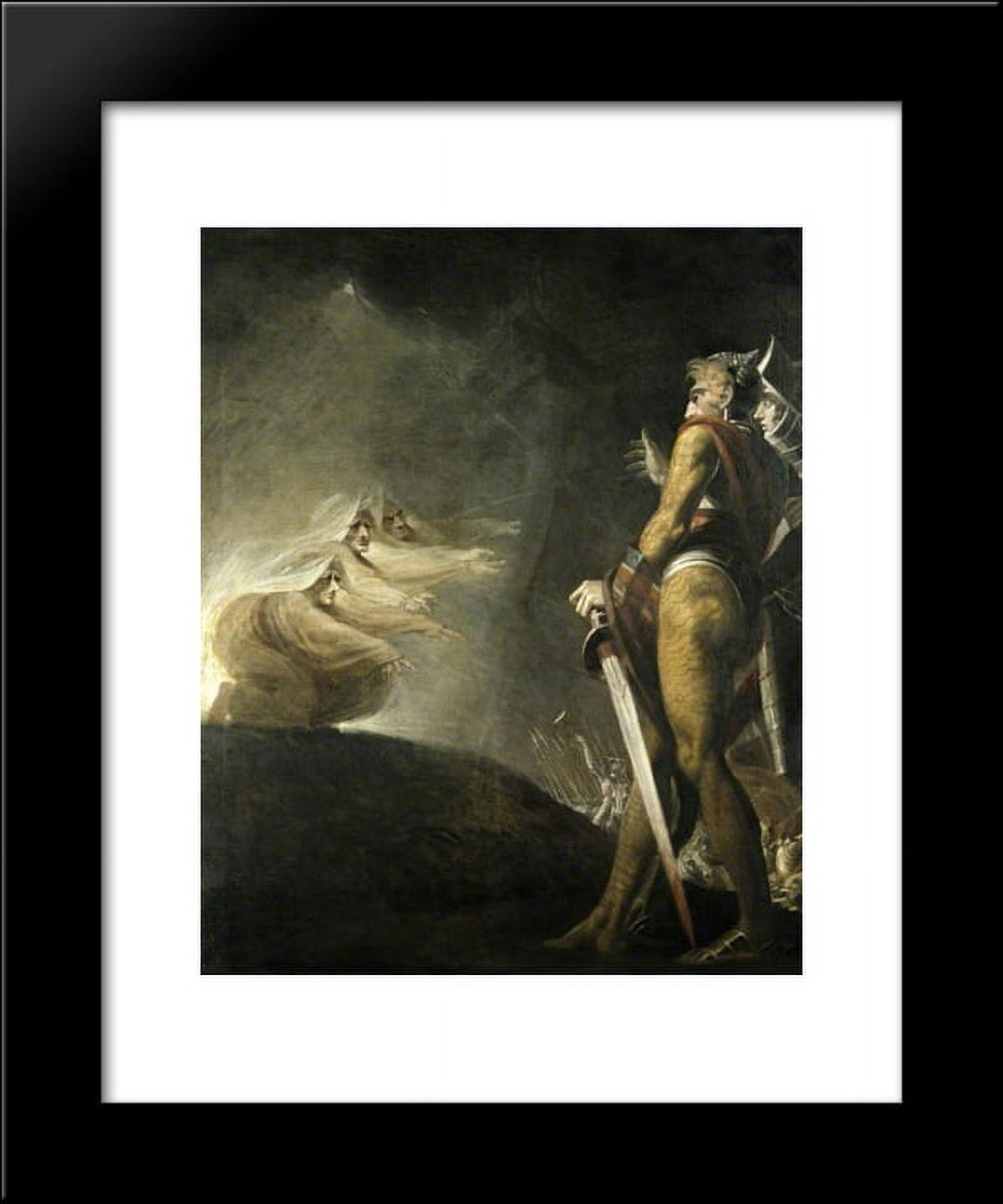 Macbeth, Banquo and the Witches 20x24 Framed Art Print by Henry Fuseli ...
