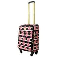 Macbeth Collection Petunia 21in Soft Sided Rolling Luggage Suitcase