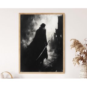 Macbeth Dagger Art Print, Dark Gothic Shakespeare Scene Poster , Poster Print Only