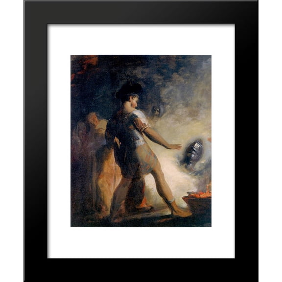 Macbeth in the Witches' Cave 20x24 Framed Art Print by Thomas Sully