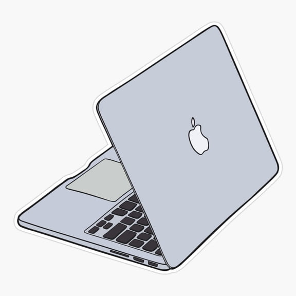 Macbook Laptop Tech Art Vinyl Decal Sticker