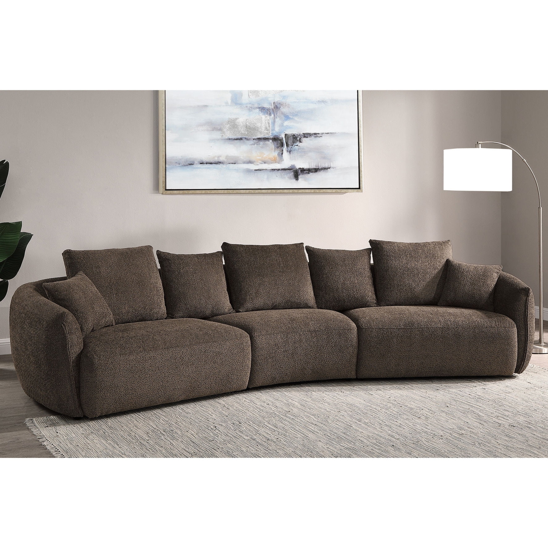 Macca Anthology Boucle Upholstered 3 - Seat Sofa - Cozy Seating with ...