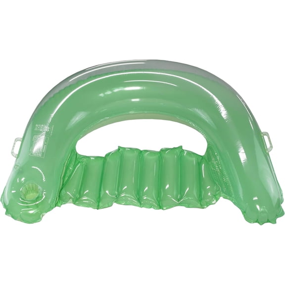 Maccabi Art Chill-Out Chair Fresh Mint 4ft Inflatable Lounge Pool Float with Backrest, Armrests & Cup Holder DuraSeam Easy Grip Valve AirFlate Tool Adults 14+