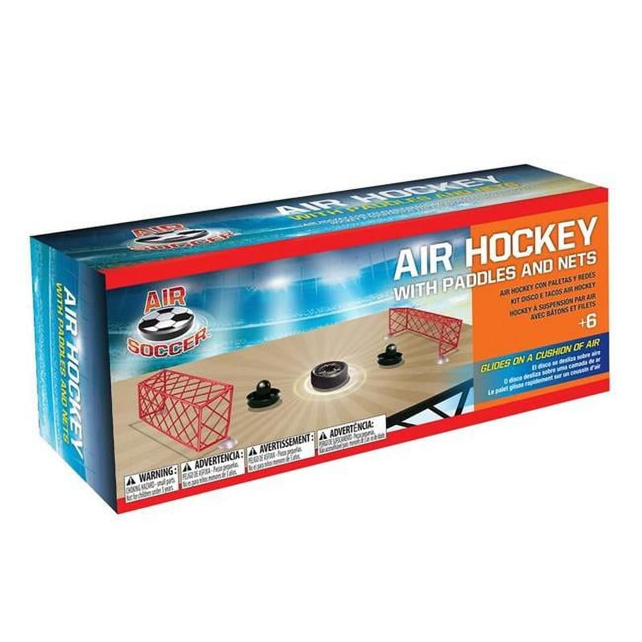 Compact Air Hockey Tabletop Set with Paddles and Nets