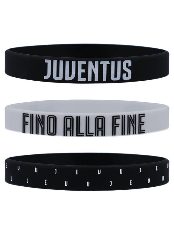 Official Juventus FC Silicone Bracelet Wristbands (set of 3)