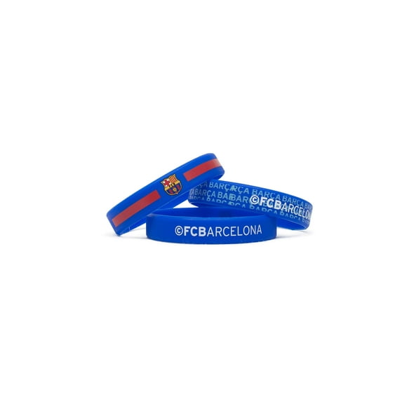 Maccabi Art Officially Licensed FC Barcelona 3-Pack Bracelet Bands