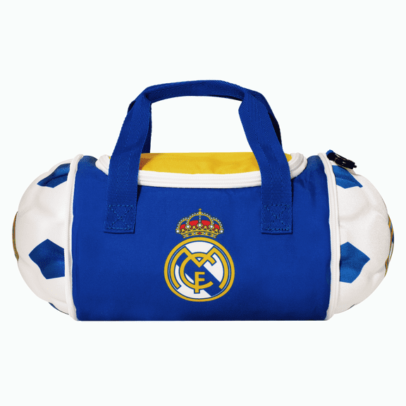 Maccabi Art Real Madrid Lunch Bag Official Collapsible 6L Insulated Soccer Ball Bag with Zipper Closure, Dual Handles, Clip Hook EVA + 300D Polyester