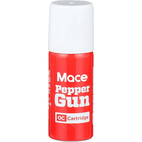 Mace Brand Pepper Spray Cartridge Refill for Mace Pepper Gun 2.0, 0.99 oz, Max Strength 10% OC Formula, Long Lasting UV Dye