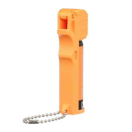 Mace Brand PepperGard Pepper Spray - Orange - with Police Strength OC Pepper Formula, UV Detection Dye, and Key Chain