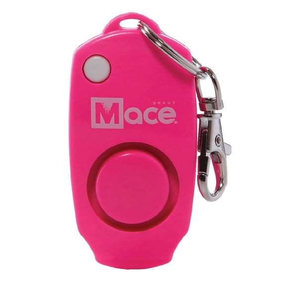 Mace Brand Personal Safety Alarm with Key Chain (Neon Pink)