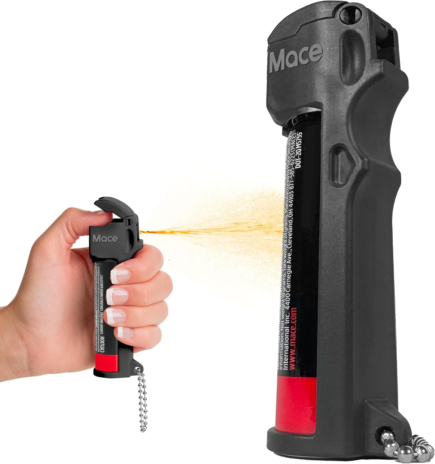 Mace Brand Personal Model Pepper Spray, 0.63 oz, 12 Feet Range, Max ...
