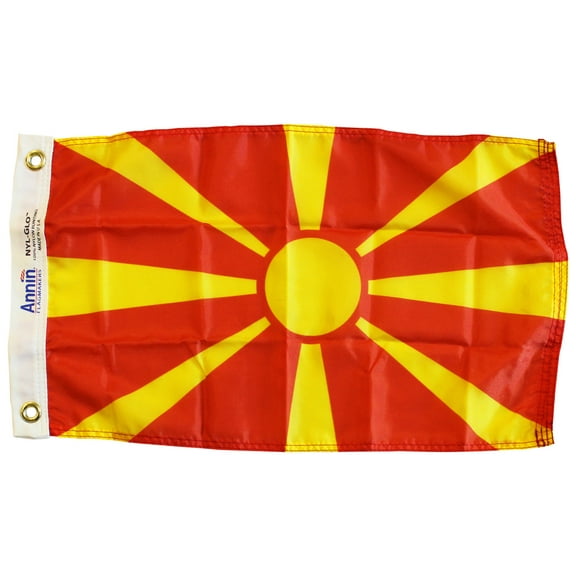 Macedonia - 12"X18" Nylon Flag