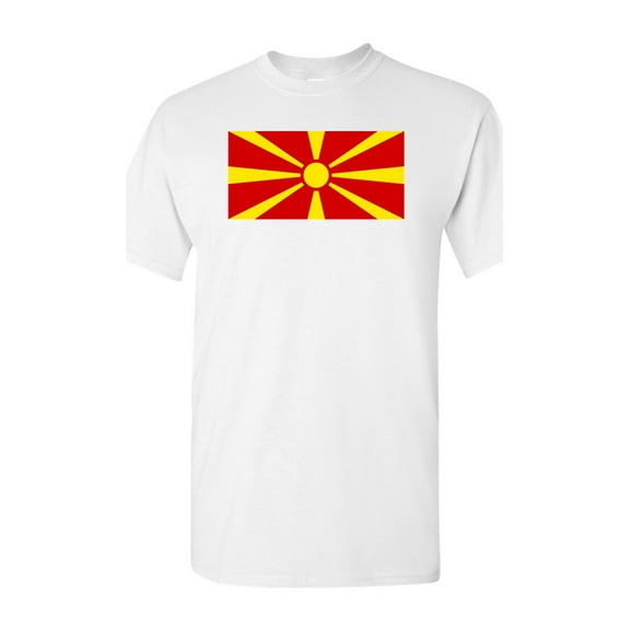 Macedonia Country Flag Adult DT T-Shirt Tee