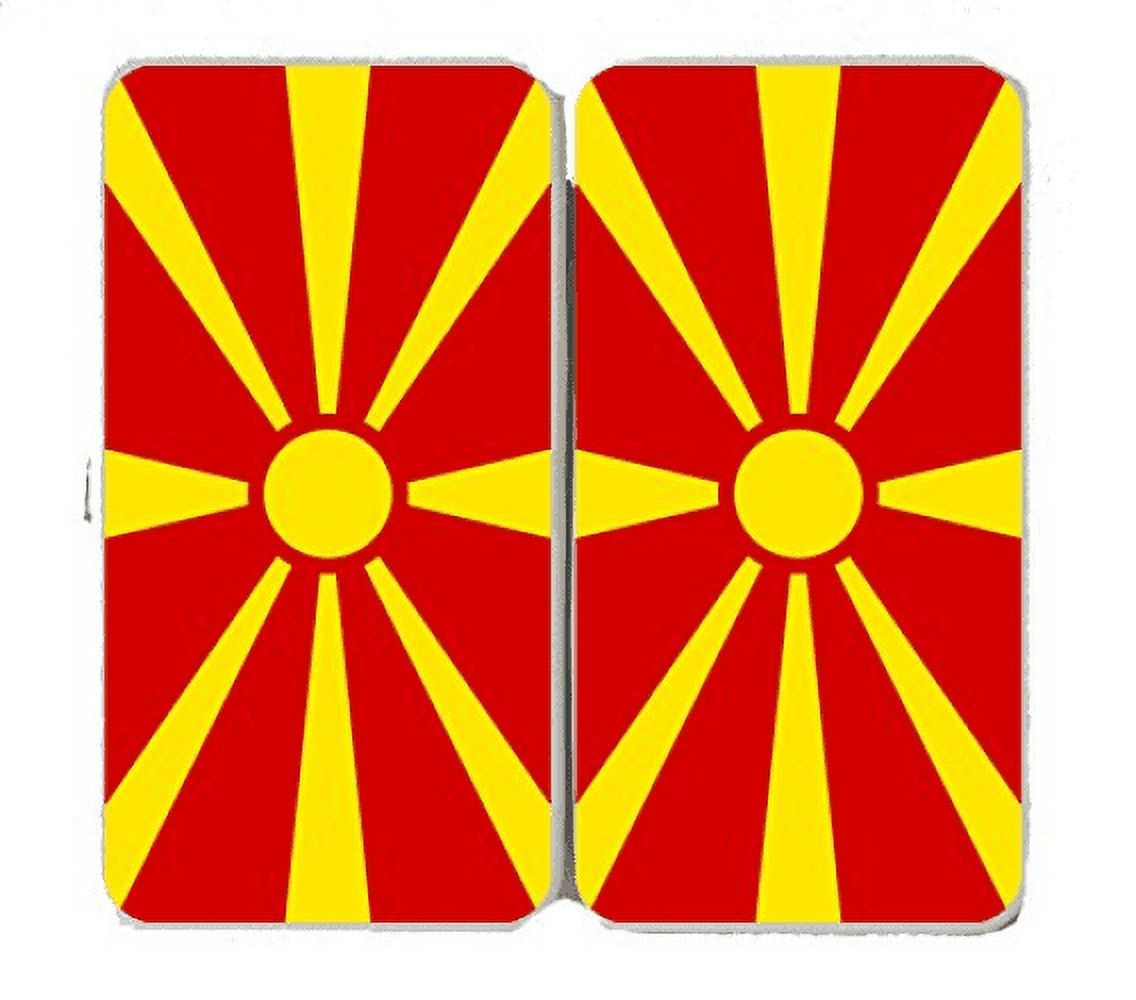 Macedonia World Country National Flags Taiga Hinge Wallet Clutch