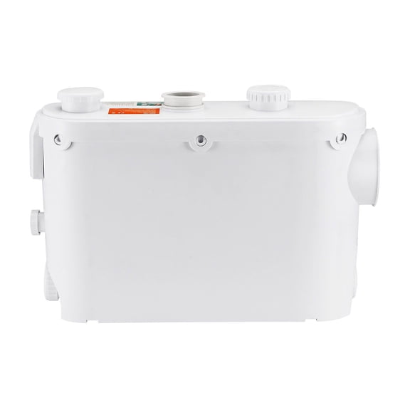 Macerating Toilet Pump, 500W 29 GPM 26 ft Head Wall Mounted Wastewater System with 4 Inlets for Basement Shower Sink Laundry Bathtub