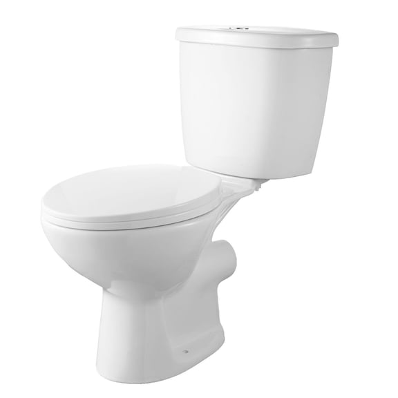 Macerating Toilet System - 800W Pump, Rear Discharge, Upflush Toilet for Basement, 4-Inlet, Dual Flush, Sewage Disposal Kit
