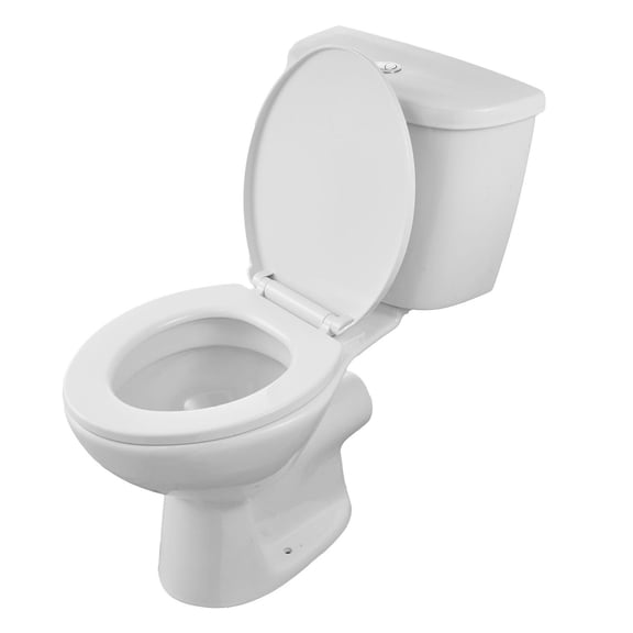Macerating Toilet System with Pump, 500W Upflush Toilet for Basement, Rear Discharge, Dual Flush, 3-Inlet Sewage Kit, Space Saving