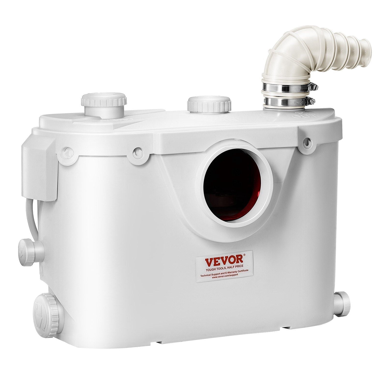 Macerator Pump 500W 29 GPM Flow 26 ft Head Lift Pump for Toilet Basement Sink Bathroom Utility
