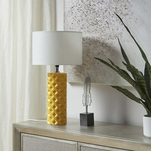 Macey Geometric Ceramic Table Lamp 94981