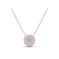 thumbnail image 1 of Macey Worldwide Jewelry 10k Rose Gold Diamond Pendant 1/5 Ctw, 1 of 2