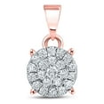 thumbnail image 1 of Macey Worldwide Jewelry 10k Rose Gold Diamond Pendant 1/6 Ctw, 1 of 2