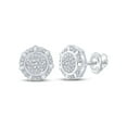 thumbnail image 1 of Macey Worldwide Jewelry 10k White Gold Diamond Earrings 1/5 Ctw, 1 of 2