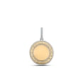thumbnail image 1 of Macey Worldwide Jewelry 10k Yellow Gold Mens Diamond Circle Memory Charm Pendant 2-3/4 Ctw, 1 of 2