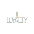 thumbnail image 1 of Macey Worldwide Jewelry 10k Yellow Gold Mens Diamond Loyalty Charm Pendant 1/3 Ctw, 1 of 2