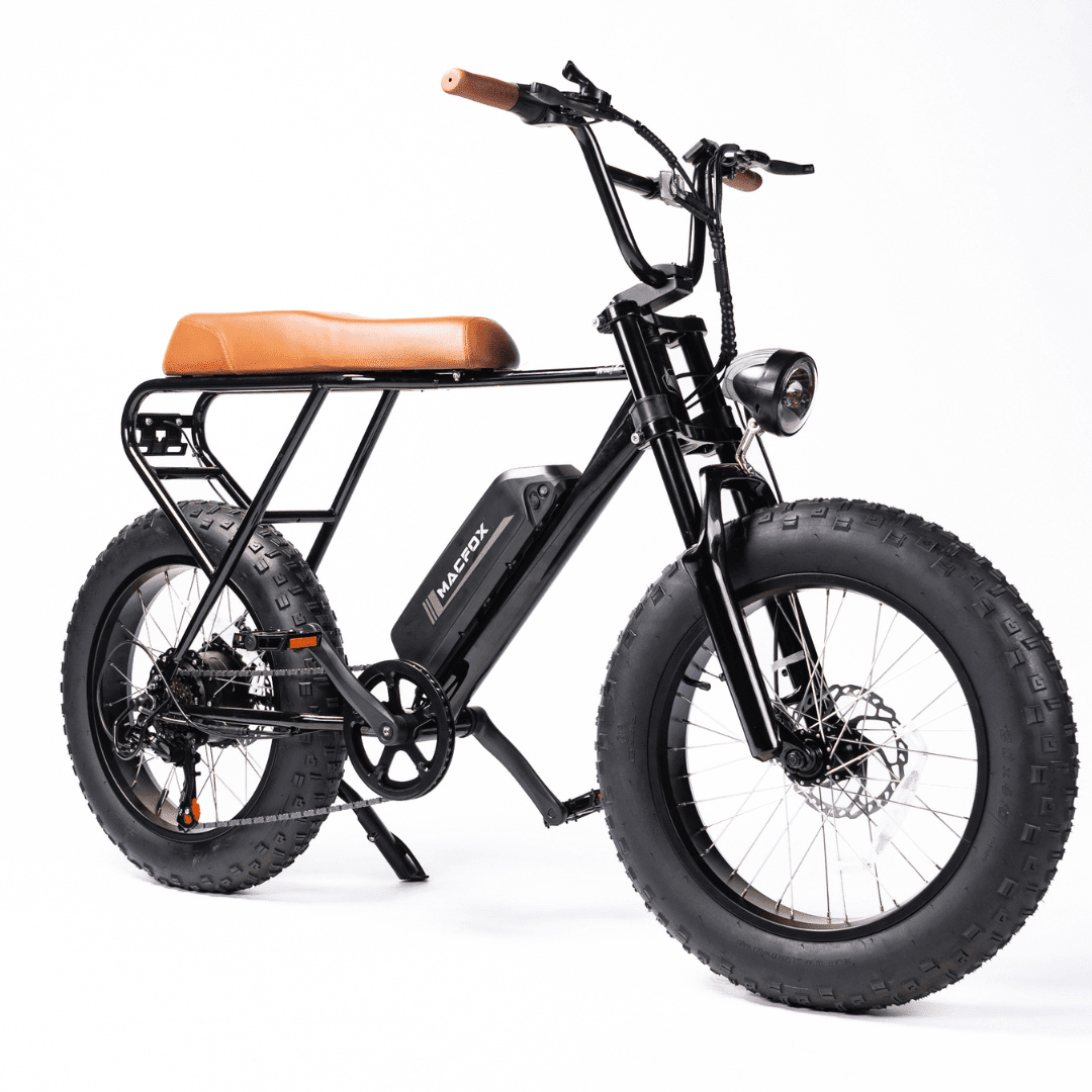 Macfox-M20X Electric Bike | 750 W motor e-Bike for adults | 20”x 4”Fat Tires Beach bike | Max Speed 32kmh | Range Up To 64 kmh | Six Speed System