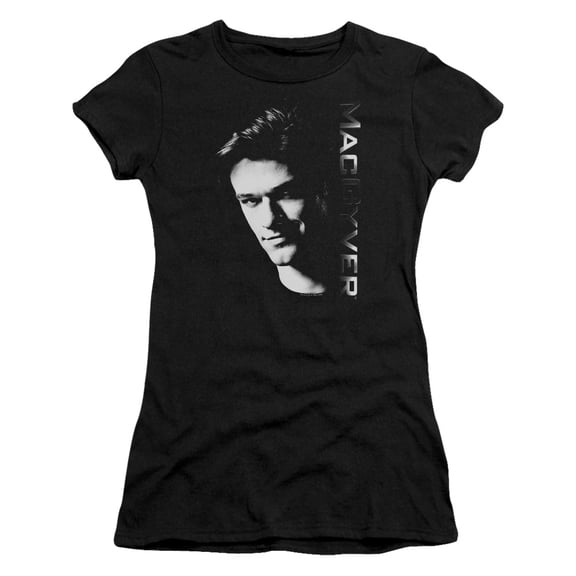 Macgyver Face Junior Women's Sheer T-Shirt Black