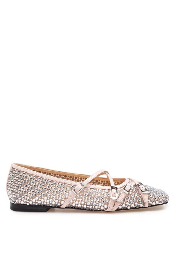 Crystal Net Ballet Flats, Brand Size 36 ( US Size 6 )