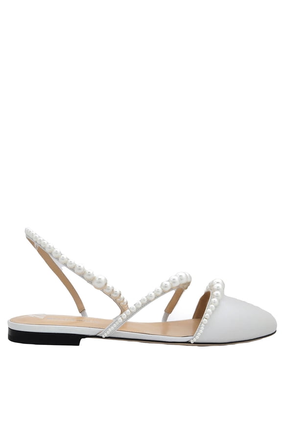 Pearl-Embellished Sirene Ballerina Shoes, Brand Size 36 ( US Size 6 )