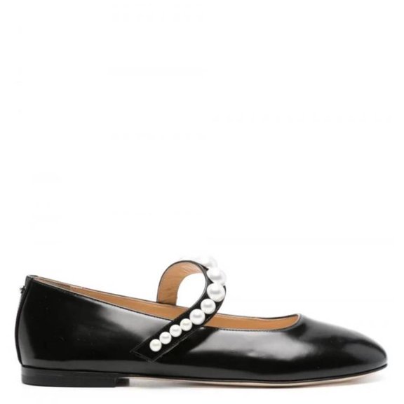 Mach & Mach Sirene Faux-Pearl Embellished Ballerina Flats, Brand Size 37 ( US Size 7 )