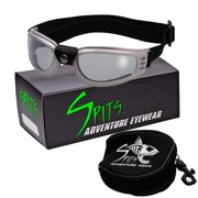 Mach Speed Compact Folding Goggles (Frame Color: Silver, Lens Color: Gray Silver Mirrored)