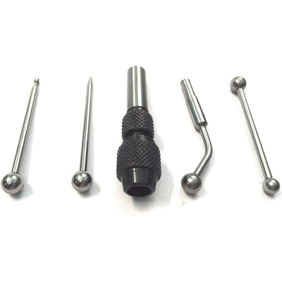 MachEl Wiggler & Center Finder Set, 5 Pieces for Precise Center Search and Alignment