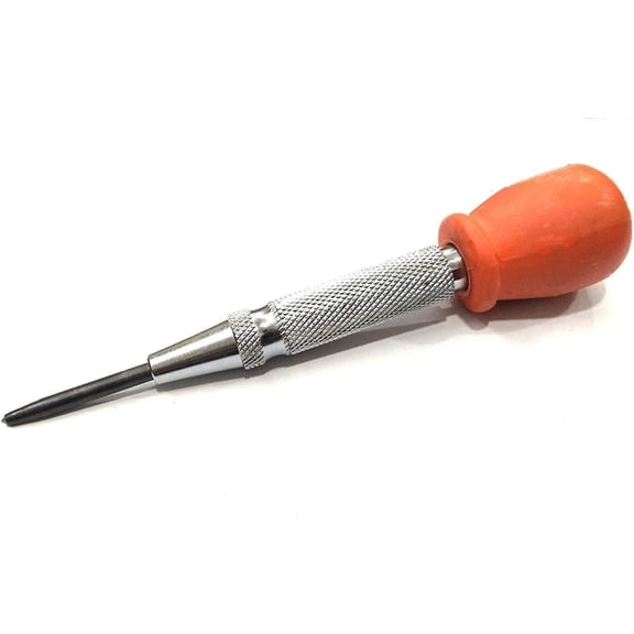 MachEl Easy Grip Automatic Center Centre Hole Punch Tool- Adjustable Punch Force- DIY Hand Engineering Tool