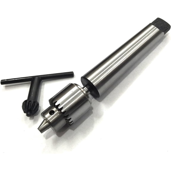 MachEl MT2 Shank Teng Style Arbor with JT0 Drill Chuck Capacity 0.3 to 4mm- For Mill, Lathe, Drill Press