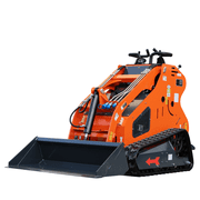 MachPro 22HP Mini Skid Steer Loader EPA Gas Engine, Dual-cylinder, Multi-functional Stand-On Mini Skid Steer Track Loader with Bucket, Hydraulic Drive Compact Track Loader