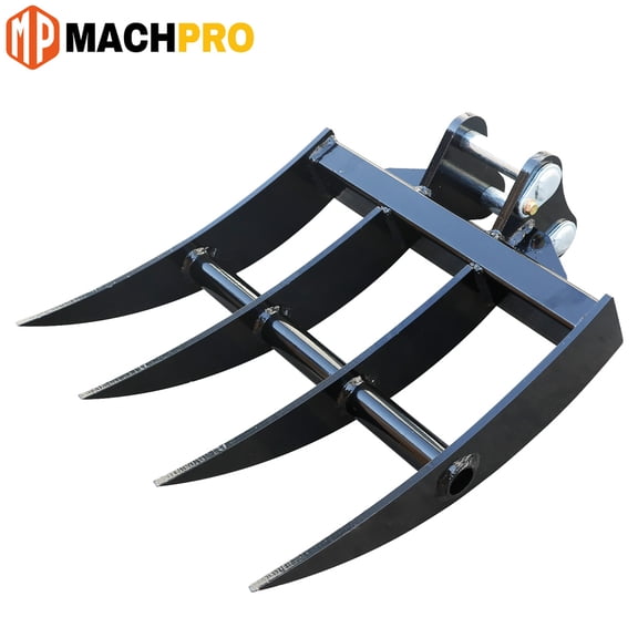 MachPro 25mm pin Attachment Rake Attachments Tools For Mini Excavators Excavator Small Digger