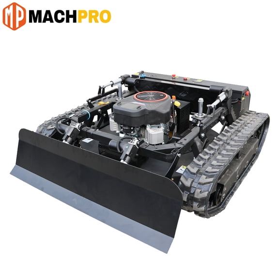 MachPro Remote Control Lawn Mower 25HP 764cc Remote Control Slope Mower, 900mm Cutting Width, 45 Max Climbing Tracked Lawn Mower with 2500W Self-Generating System & Multi-Functional Dozer Blade