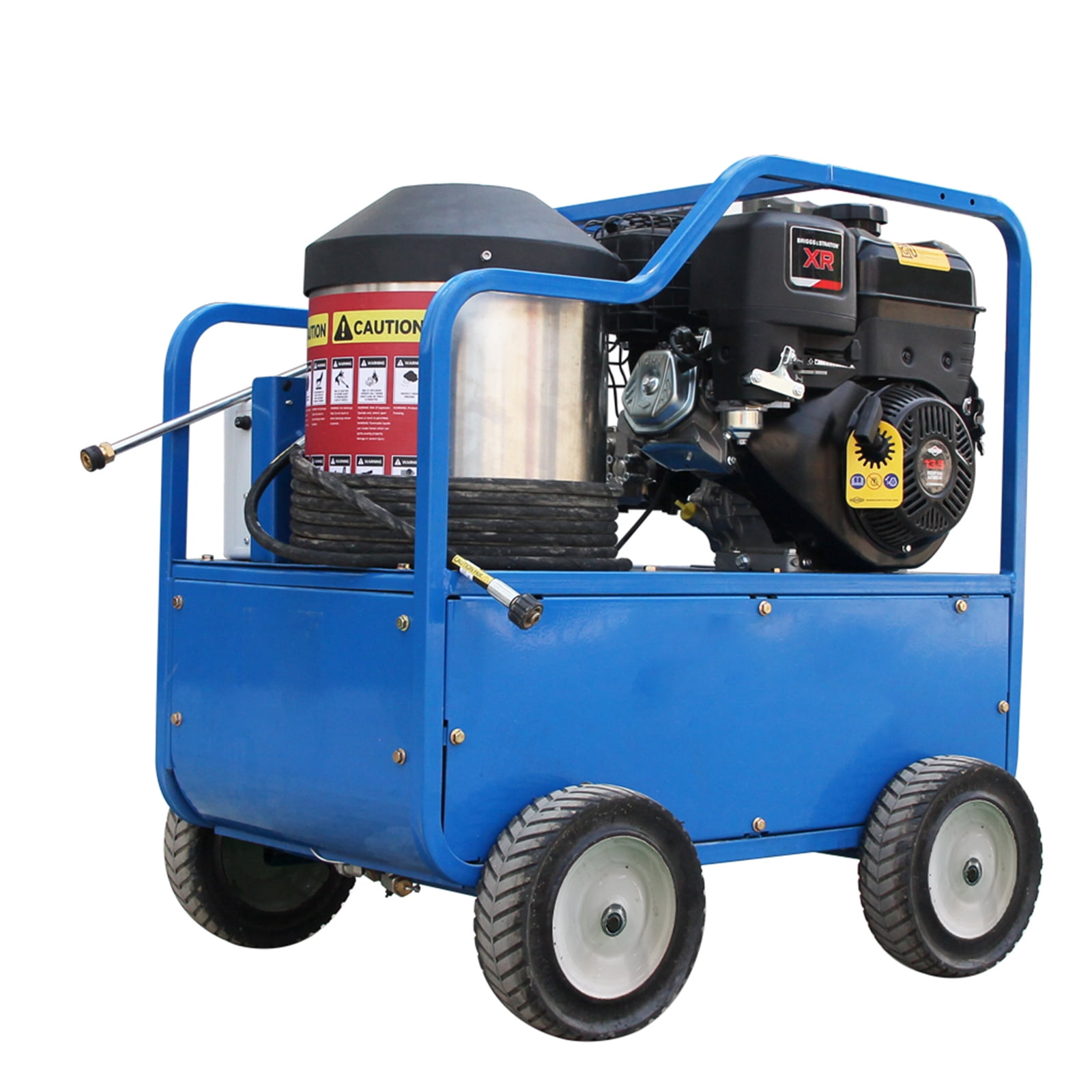 MachPro H4000 Industrial Hot Water Pressure Washer – 4060 PSI, 212°F Diesel High-Temp Cleaner with Briggs & Stratton Engine & Italian AR Pump – 304 Stainless Steel Body for Grease & Oil Removal