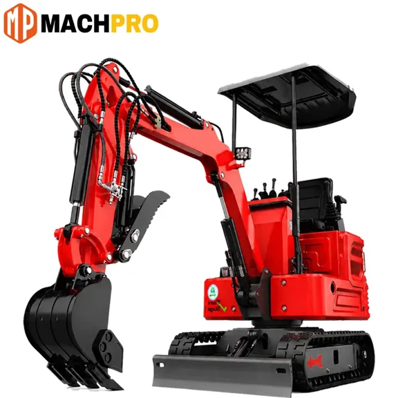 MachPro Mini Excavator 1.2 Ton New Pilot Control 13.5hp B&S Gasoline , With Bucket, Work for Tight Space Construction, Landscaping, Farming