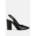 thumbnail image 1 of Macha Croctexture Sling Back Heels, 1 of 11