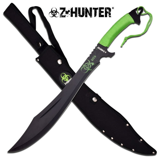 Red Spattered Zombie Hunter Machete | Steel by Medieval Collectibles