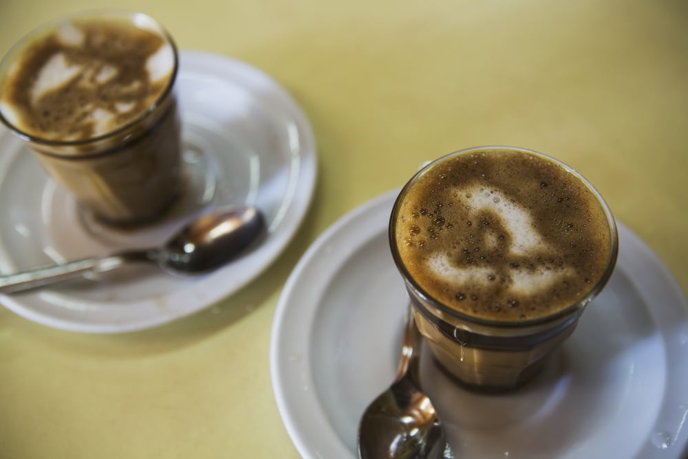 Machiato coffee in the Tomoca coffee house Addis Ababa Ethiopia Canvas Art - Toby Adamson Design Pics (38 x 24)