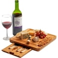 thumbnail image 1 of Machika Bamboo Cheese Board Set with Cutlery Knife Set (13 inches), 1 of 6
