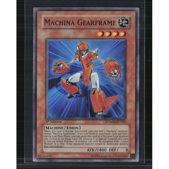 Yu-Gi-Oh! Machina Gearframe Machina Mayhem Structure Deck SDMM-EN002 1st Edition