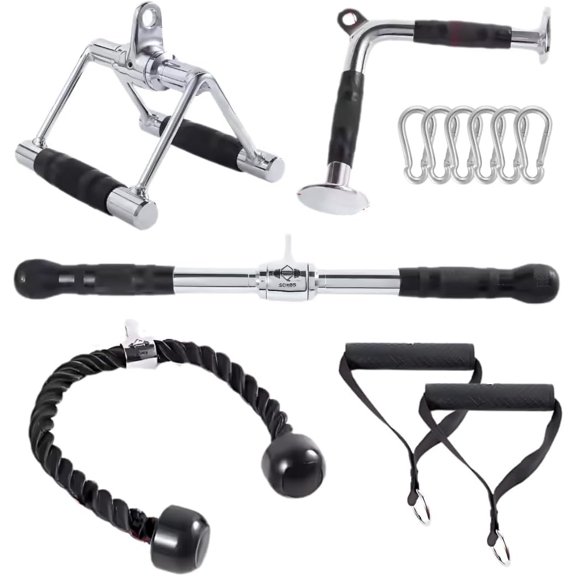 Machine Attachment Set LAT Pulldown Attachments Weight Machine Accessories for Gym